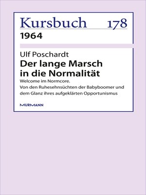 cover image of Der lange Marsch in die Normalität